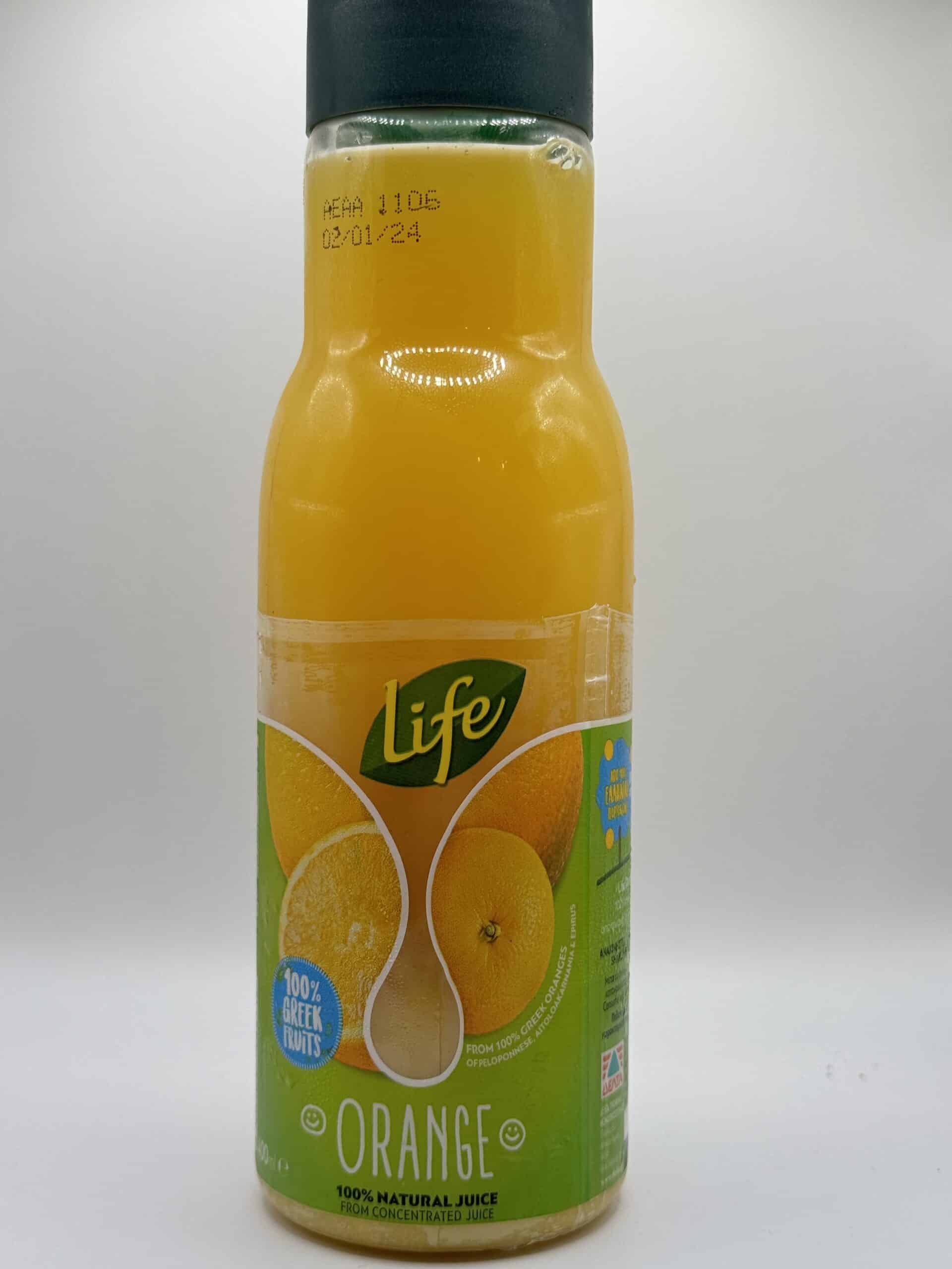 Χυμός Life Orange 100% Natural Juice