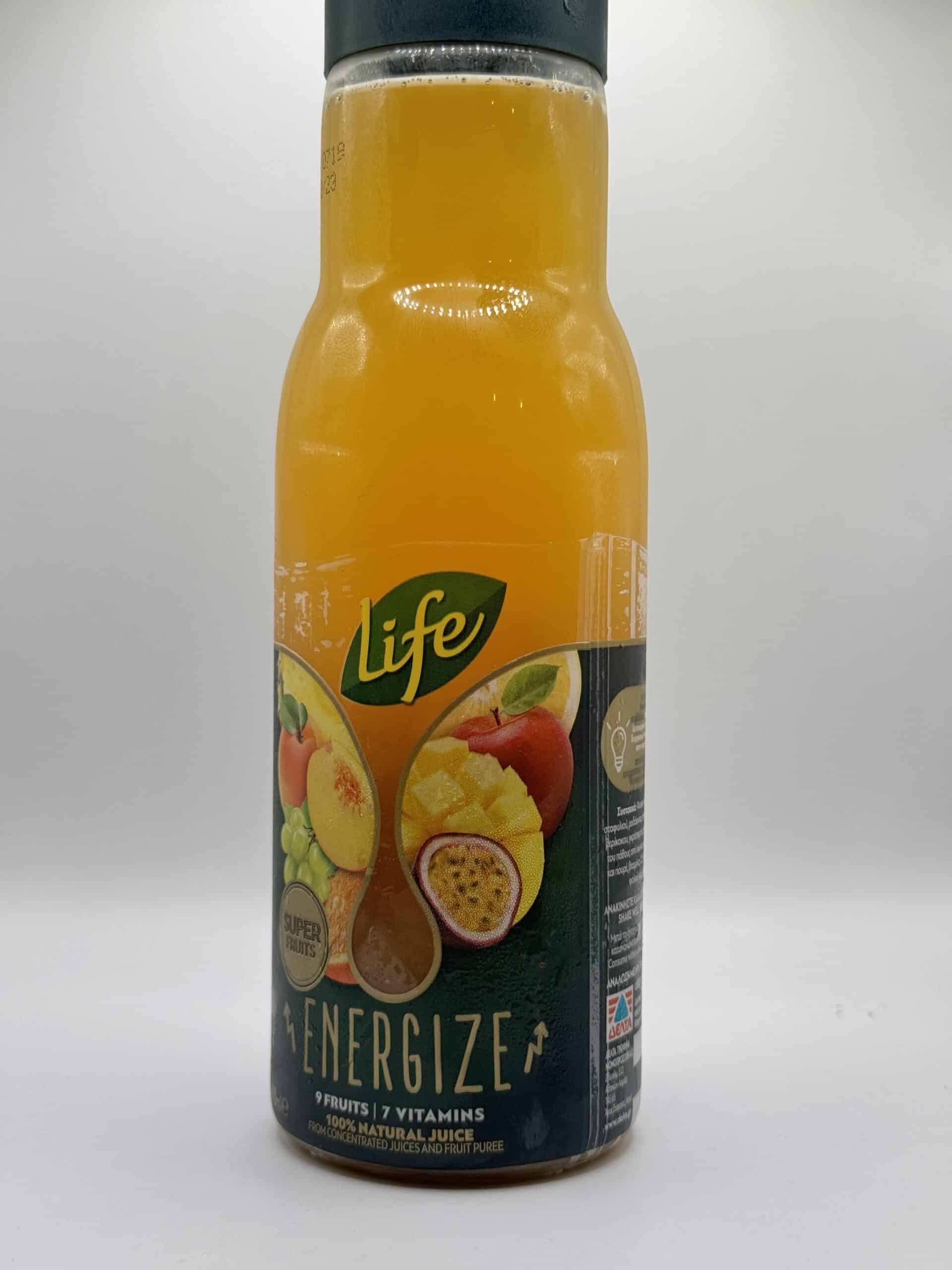 Χυμός Life 9 fruits ENERGIZE 100% Natural Juice