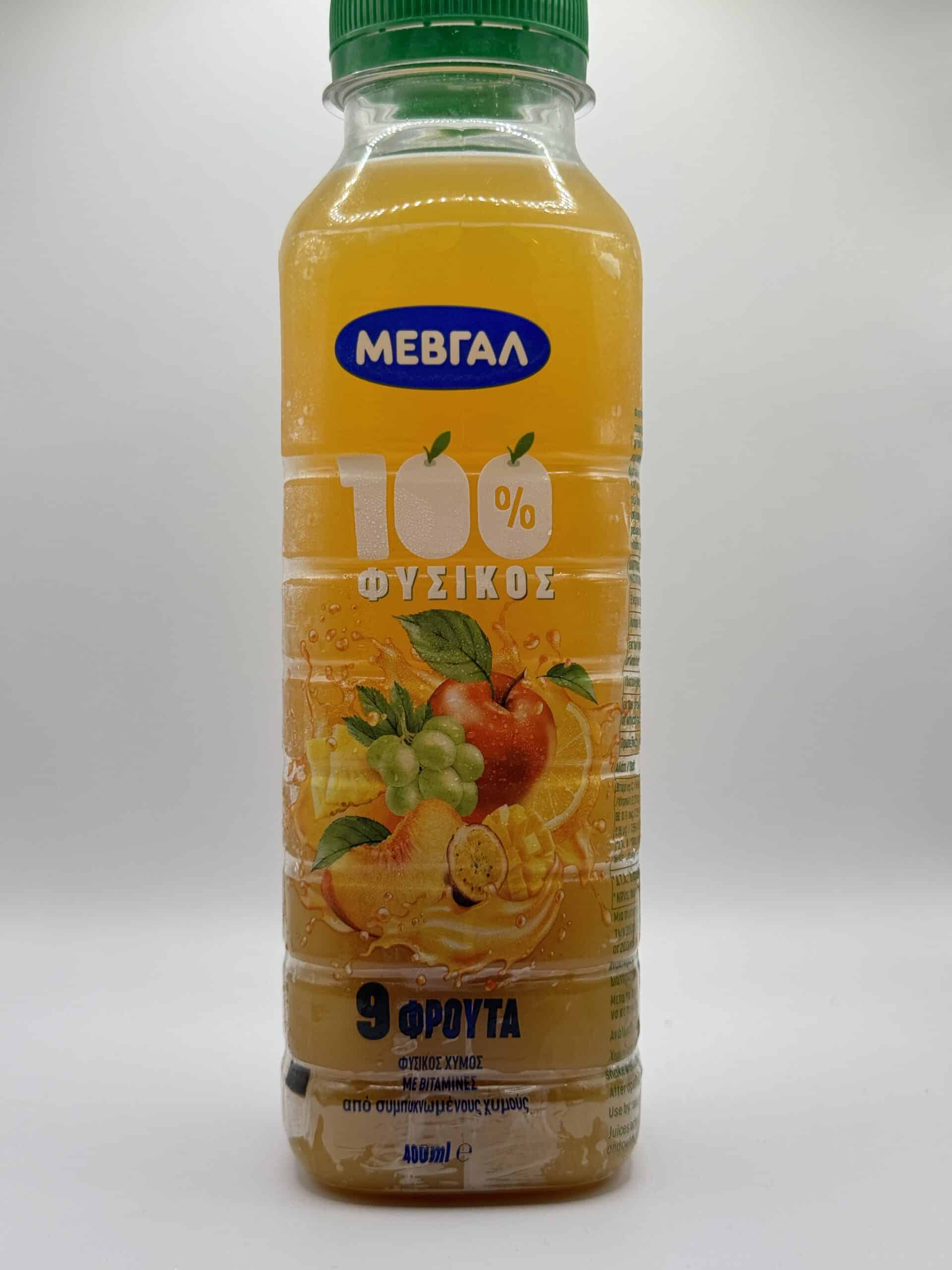 Χυμός MEVGAL 100% Natural 9 φρούτα